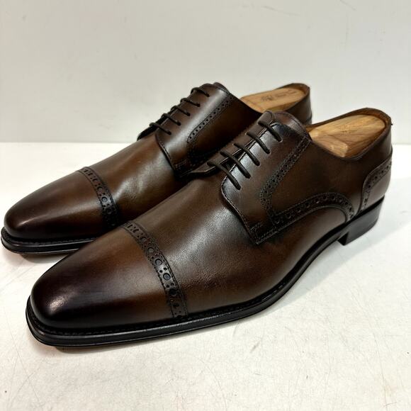 Antonio Maurizi Other - WORN TWICE Antonio Maurizi Brown Cap Toe Derby Brogue Made in Italy EU 44 US 11